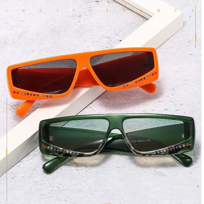 China Anti UV400 Lmamba Fashion Glasses 2021 Newest Diamond Polygonal Sunglasses Cat Eye Sunglasses Women Sunglasses for sale