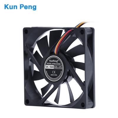 China Exhaust Ventilation 80x80x15mm 8015 24V 12V 2Pin 8cm DC Brushless 80mm Cooler Fans for sale