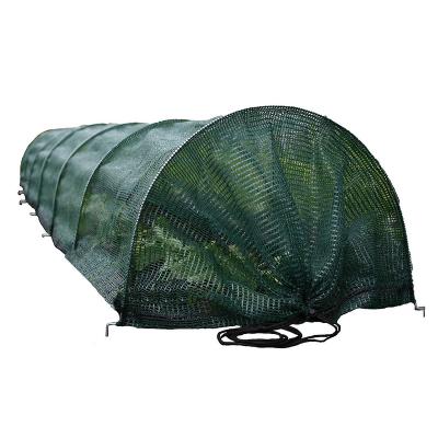 China Easily Assembled Plant Row Cover Grow Tunnel Greenhouse Tomato Greenhouse With Zinc Plating Metal Rings for sale