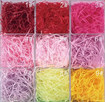 China ANTISTATIC jam paper shredded tissue paper with over 50 colors for sale