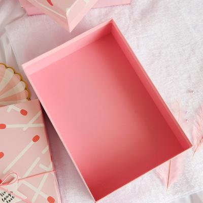 China Printing Recyclable Wholesale Custom Paper Box For Gift White Cardboard Gift Packing Box For Gift for sale