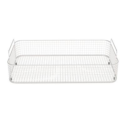 China Hotels Stainless Steel Wire Weave Mesh Baskets Small Ultrasonic Cleaning Perforated Basket for sale