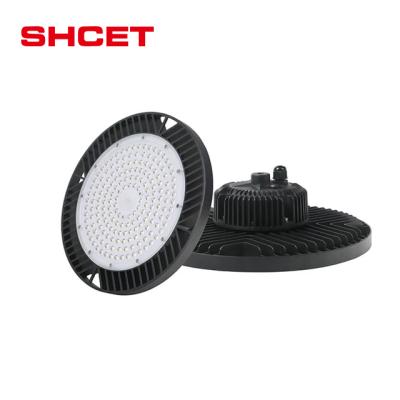 China Newest warehouse garage /shop/ industry gymnasium ufo led high bay light for warehouse garage shop industry badminton court gym room blowing price ceiling workshop for sale