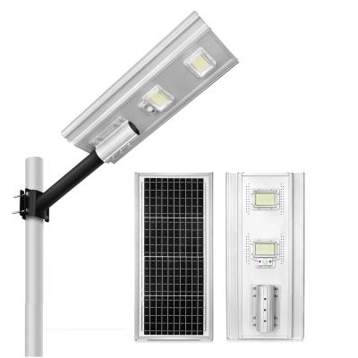 China Motion Sensor Energy Saving Modern Solar ROAD Lamp 4000LM 200W 300W Integrated Solar Integrated Street Light for sale