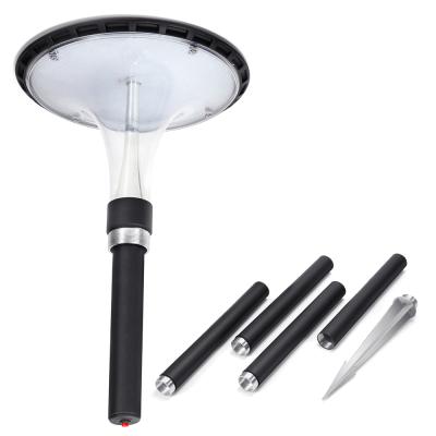 China Garden Pole Included 9W All In One Outdoor Post Solar Lamp For Lawn LED Garden Solar Pole Light for sale