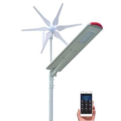 China 2020 New Outdoor Led Hybrid Wind 40W Theme Park PIR Sensor IP65 CE Lithium Battery Wind And Solar Street Light for sale