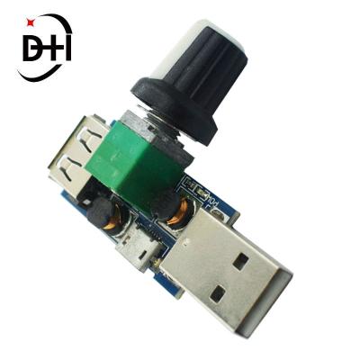 China DC 5V USB Fan Governor Wind Speed ​​Controller Air Volume Mute Multifunction Cooling Noise Reduction Micro Regulator Cooling Noise Reduction Mute Multifunction Switch Module for sale