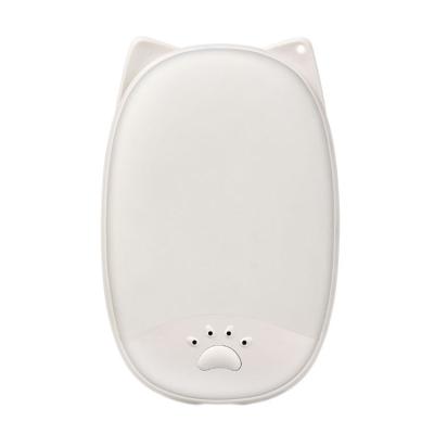 China Car Cat Paw Switch Key Cat Ear Shape 5200mAh Mini Portable Reusable Hand Warmer for sale