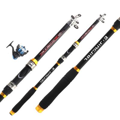 China Fishing Rods 2.1m Telescopic Portable High Quality Aluminum Alloy Light Weight For Travel Saltwater Freshwater Fishing Pole for sale