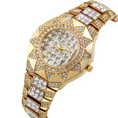 China New Women's Waterproof Watches Waterproof Sun Shape Dial Japan Movement Rhinestone Full Stone Ladies Quartz Wristwatches Girl's Watch Gift for sale