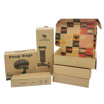 China Recycled Materials Recycled Cardboard Clothing Box Packaging Custom Container Packaging Branded Brown Packaging Boxes Kraft Box for sale