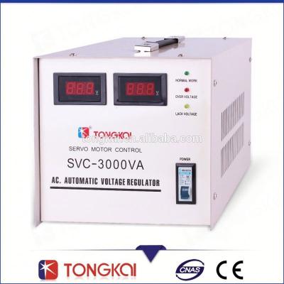 China SVC Automatic AC Voltage Stabilizer 3kva For Refrigerator for sale