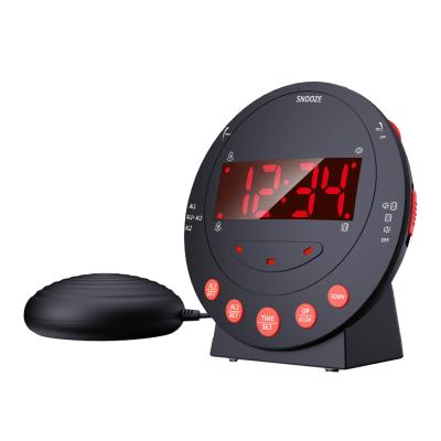 China 12/24 hour display+alarm Amazone phone alarm clock vibration powerful funny loud volume charger hot sale original alarm clock bomb for sale