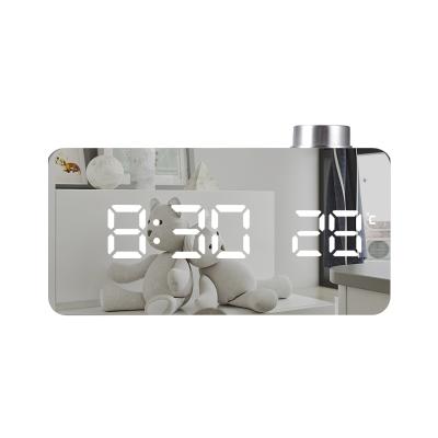 China LUMINOVA Multifunctional Mirror Led Electronic Digital Temperature Nap Alarm Clock for sale