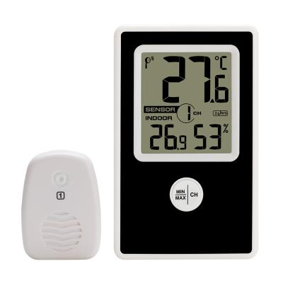 China Easy Operation Household Digital Indoor Outdoor Thermo-hygrometer Plastic LCD Screen Thermometer Hygrometer for sale