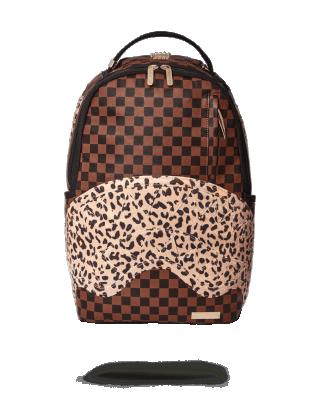 China Custom Character Student Anti-theft Leopard Print Grid Backpacks School Backpack Shark Leather Water Resistant Casual Boys Shoulder Bags for sale