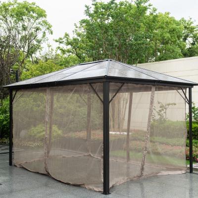 China Modern Hot Outdoor Aluminum Gazebo Sun Garden Pergola Gazebo Furniture Blackout Sale Furniture Aluminum Gazebo Screen Modern Outdoor Aluminum Gazebo for sale