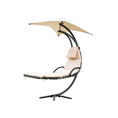 China Modern Wholesale Rice White Outdoor Hanging Hammock Chairs Garden Floating Hammock With Tarpaulin for sale