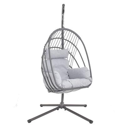 China Leisure Style Hot Sale Outdoor Garde Egg Chairs Outdoor Hanging Hanging Egg Swing Chair for sale