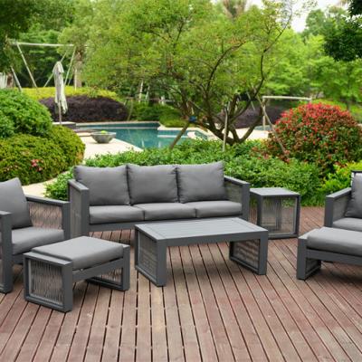 China Wholesale Luxury Modern 2 Single Seat Sofa Furniture Outdoor Patio Sectional Sofa Modern 3 Seat Sofa With Table for sale