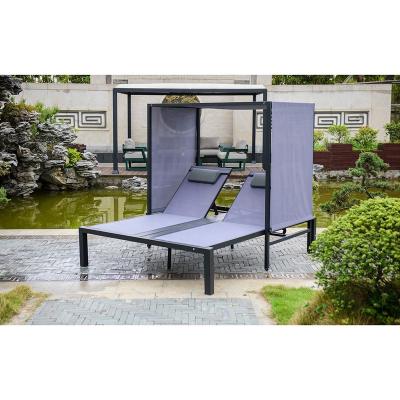 China OEM Modern High Quality Patio Sun Couches Chair Shelter Removable Alu Sun Outdoor Sofas For Poolside for sale