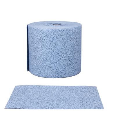 China Sustainable Blue Meltblown 60gsm 100% PP Nonwoven Fabric Cleaning Roll for sale