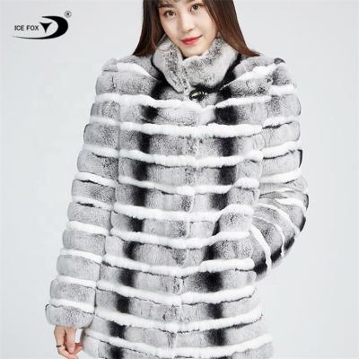 China Anti-wrinkle Anti-wrinkle knitted fur coat trench rex rabbit fur coat chinchilla color made in real china rabbit fur bomber jacket for sale