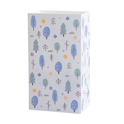 China INS Eco-friendly Wind Gift Bag Hand Painted Floral Snacks For Pure Gift Box And Cool Conventional Small Flat Pouches And Cardboard for sale