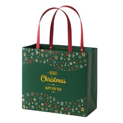 China Ways Christmas Gift Box Package Folding Bag Carrier Bags Ins Style Recyclable Replenishment Antique Scarf Presents Winter Clothing for sale