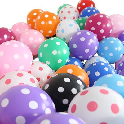 China 12 Inch Polka Dot Balloon Candy Color Party Decoration Toy Balloon Gift Toy for sale