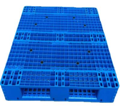 China Eco-friendly two face  plastic pallet Heavy duty double side face 4 way entry industrial reversible warehouse large plastic pallet for sale