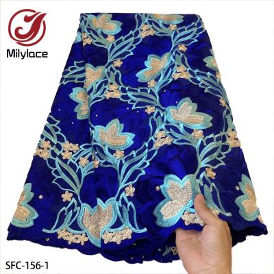 China Men's Clothing Swiss Voile Lace Fabric Nigerian African Dry Cotton Viable 100% Swiss Cotton Lace Fabric for sale