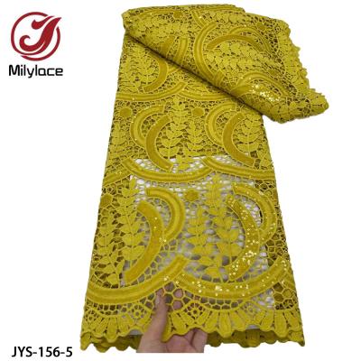 China Viable wholesale fabric guipure lace fabric embroidery tie lace fabric african guipure lace fabric for sale