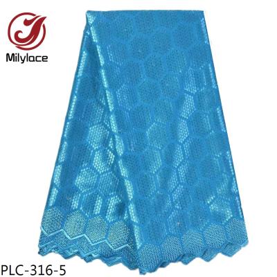 China Viable Fashion African Embroidery Plain Color Swiss Scalping 100% Polish Cotton Lace Fabric for sale