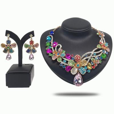 China People Skin Wholesale Price African Bridal Jewelry Set Stone Jewelry Set For Party for sale