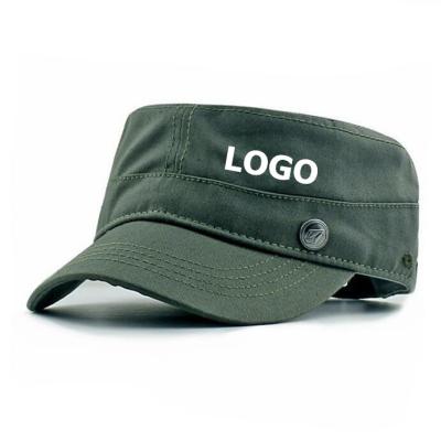 China Wholesale high quality flat surface outdoor sun visor character style summer hat military hat for sale