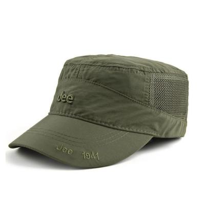 China Character Embroidery 3D Custom Logo Style Men Military Hat for sale