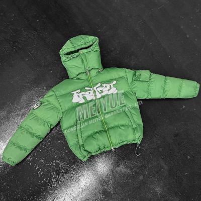 Κίνα Προσαρμοσμένο σχεδιαστή κεντήματα Streetwear Plus Size Bubble Zip Up Coat Quilted Crop Man Γυναίκες Χειμερινό Puffer Down Coats Jacket Άνδρες προς πώληση