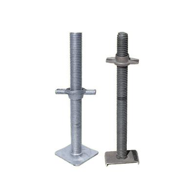 China Hot Selling Carbon Steel Carbon Steel Screw Plate Scaffolding Solid Base Jack All Sizes for sale