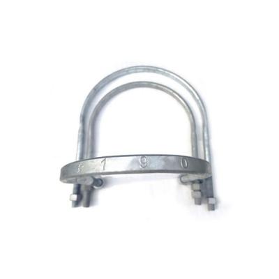 China Hot Sale Steel Galvanized Square U Bolts Customized Flange Circle for sale