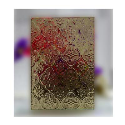 China Minimalist 3.2mm 4mm 5.5mm 6mm Figures Decorative Patterned Glass for sale