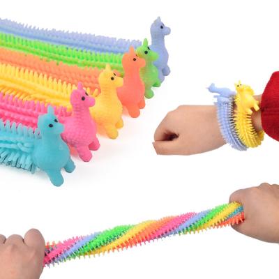 China Worm Noodle Stretch String TPR Rope Anti Stress Toys Fidgety Person Wholesale Toy Fun String Autism Kit As Per Sample for sale