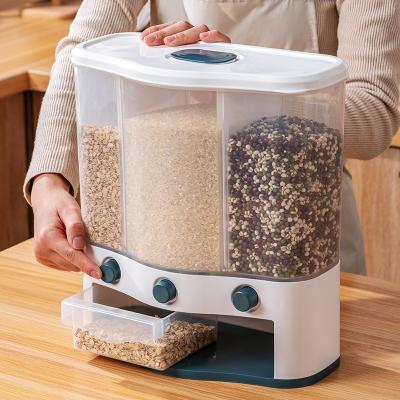 China Freshness Preservation Kitchen 6KG pp Rice Storage Container High Quality Plastic Automatic Cereal Cooked Dispenser Box Machine for sale