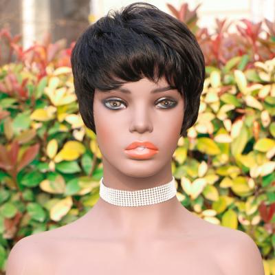 China Wholesale Cheap Human Virgin Human Hair Water Wave Full Wigs Short Hair Wig Headwear Hair Wigs Bangs for sale