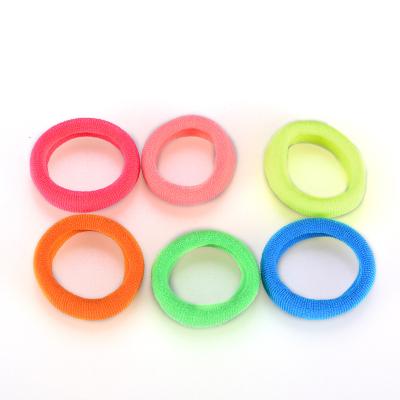 China Fashion hair rope Korean version of children's elastic hair bands colorful seamless elastic hair rope hair tie for sale