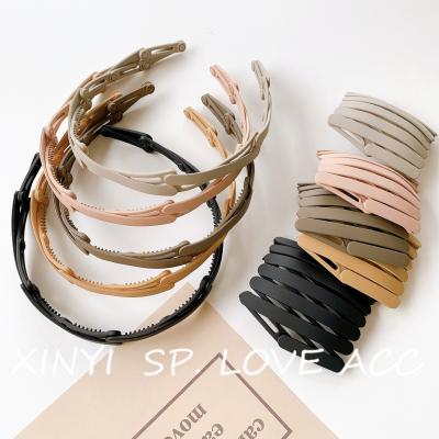 China High quality ! Latest Design Portable Collapsible Headbands For Travel Make Up Fashionable Foldable Headband Hair Clips for sale