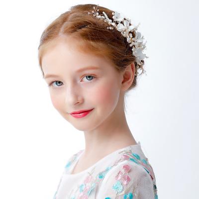 China Fashion Sweet Children's Hair Accessories Headdress Flower Hairpin Garland Girls Performance Headband Candy for sale