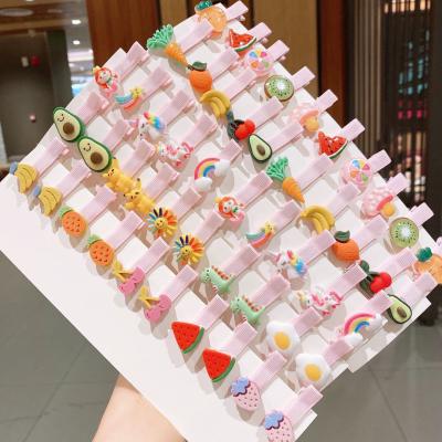 China Street style wholesale children's hairpin set cute cartoon girls hits clip headdress candy 2021 for sale