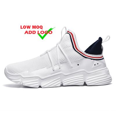 China Breathable manufacturers wholesale fashion men's white casual sneakers running shoes low MOQ masculino non-slip sapato for sale