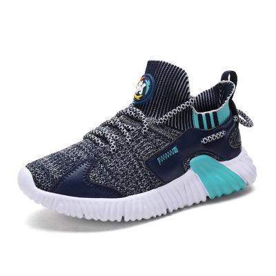 China Breathable Comfort Hot Selling High Quality Fly Knit Soft Model Sports Sneaker Outsole Kids Brand Shoes for sale